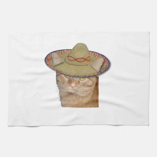 Cinco de Gato Tea Towel (Horizontal)