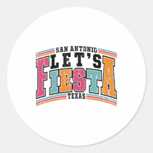 Cinco De Mayo 2024 Fiesta Squad Fiesta San Antonio Classic Round Sticker