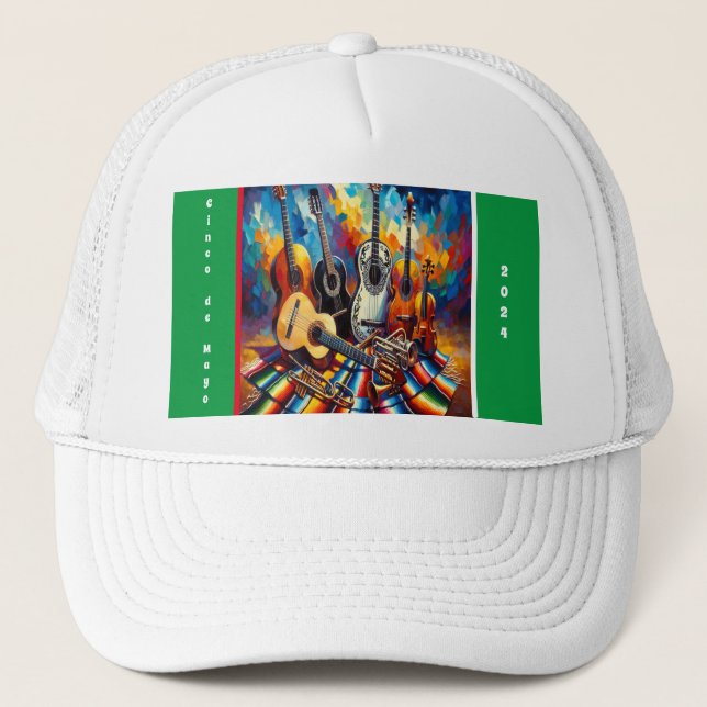 Cinco de Mayo 2024 Musica Trucker Hat (Front)