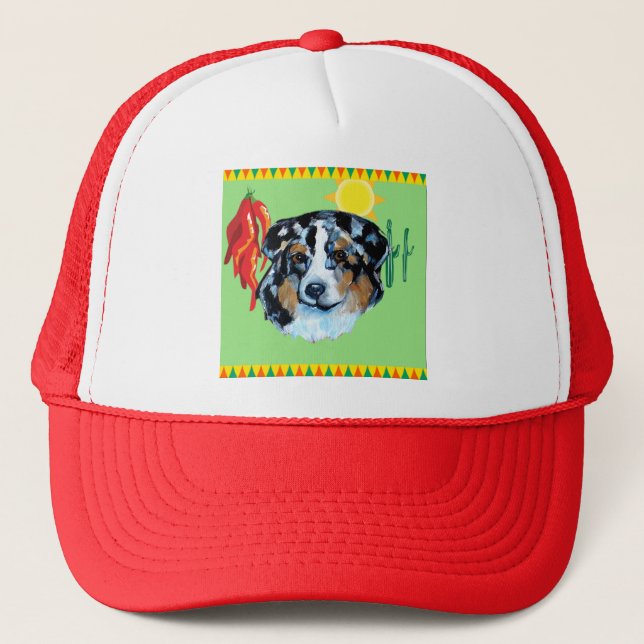 CINCO de MAYO AUSTRALIAN SHEPHERD Trucker Hat (Front)