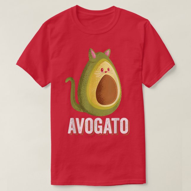 Cinco De Mayo Avagato Cat Design Avogato Avocado  T-Shirt (Design Front)