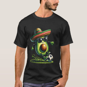 Cinco De Mayo Avocado Soccer Lovers Mexican Mexico T-Shirt