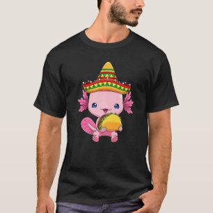 Cinco De Mayo Axolotl Taco Cute Mexican Axolotl Wa T-Shirt