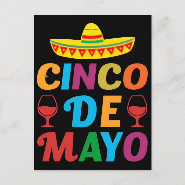 cinco-de-mayo-be-mexican-celebration-t-shirt-desig postcard (Front)