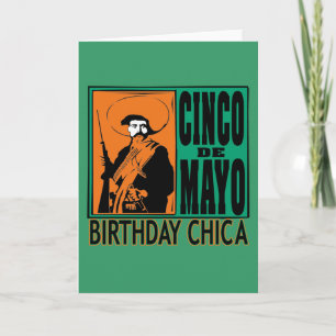 Cinco de Mayo Birthday Chica Card