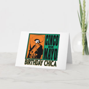 Cinco de Mayo Birthday Chica Card