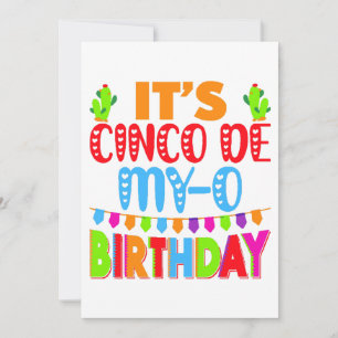 cinco de mayo birthday funny pun invitation