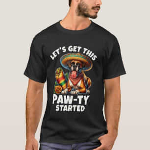 Cinco De Mayo Boxer Paw-Ty Boxer T-Shirt