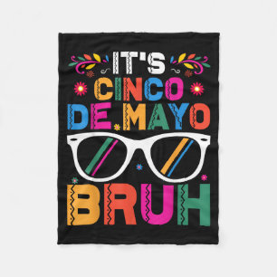 Cinco de mayo bruh boys teens kids men mexican fleece blanket