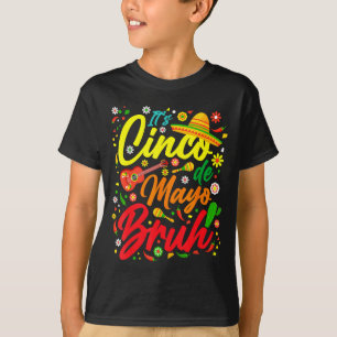 Cinco de mayo bruh dabbing mexican boy poncho T-Shirt