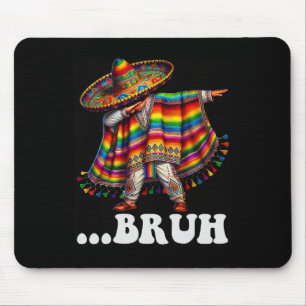 Cinco De Mayo Bruh Mexican Boy Dabbing Sombrero Po Mouse Mat