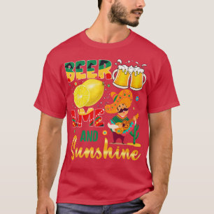 Cinco De Mayo Bunny Bring Beer Lime Guitar Sombrer T-Shirt