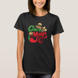 Cinco De Mayo Burritos Mexico Tacos and Avocado 1 T-Shirt