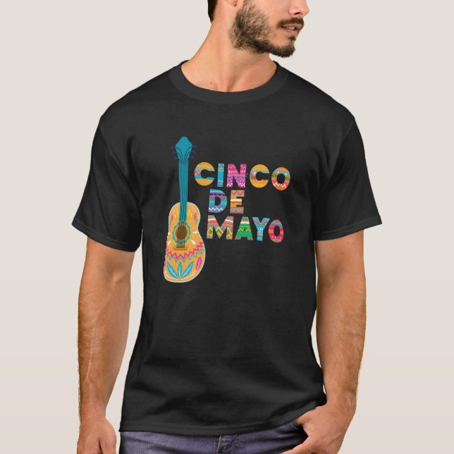 Cinco De Mayo Burritos Mexico Tacos and Avocado  3 T-Shirt (Front)