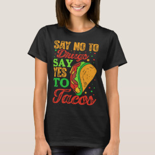 Cinco De Mayo Burritos Mexico Tacos and Avocado 48 T-Shirt