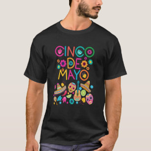 Cinco De Mayo Burritos Mexico Tacos and Avocado  9 T-Shirt