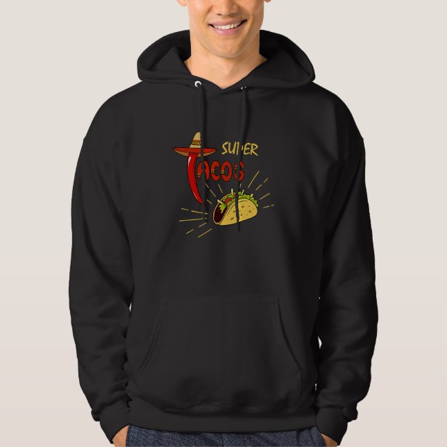 Cinco De Mayo Burritos  Mexico Tacos and Avocado   Hoodie (Front)