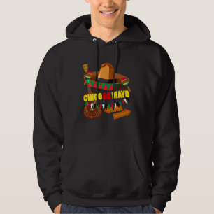 Cinco De Mayo Burritos  Mexico Tacos and Avocado   Hoodie