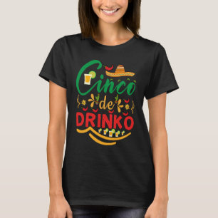 Cinco De Mayo Burritos  Mexico Tacos and Avocado   T-Shirt