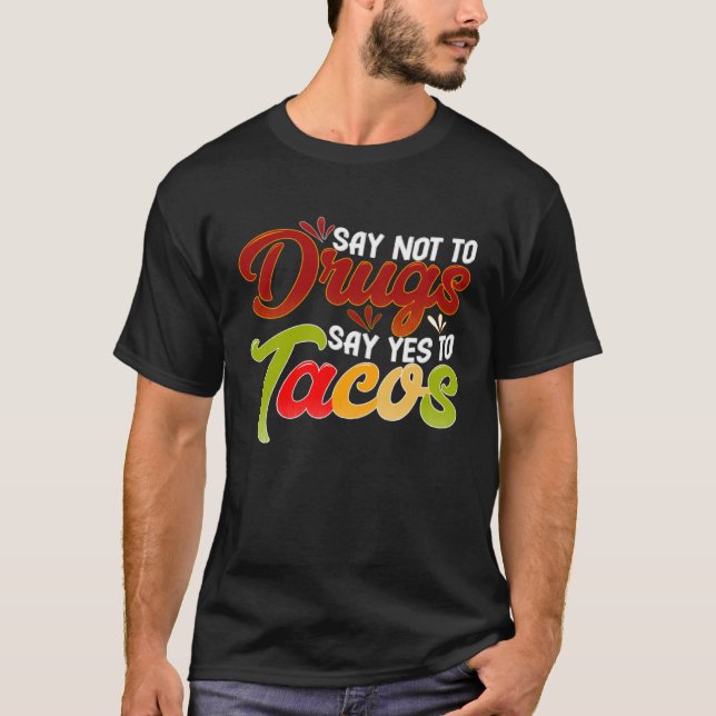 Cinco De Mayo Burritos  Mexico Tacos and Avocado   T-Shirt (Front)