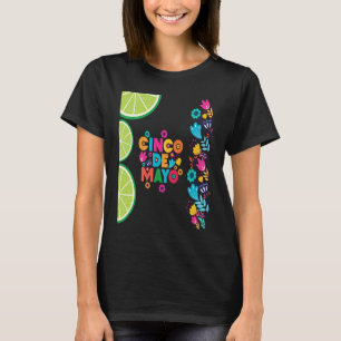 Cinco De Mayo Burritos Mexico Tacos and Avocado T-Shirt