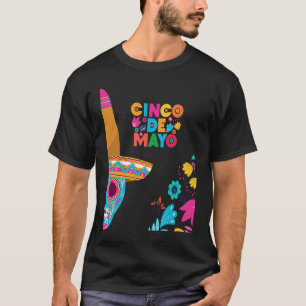 Cinco De Mayo Burritos  Mexico Tacos and Avocado   T-Shirt