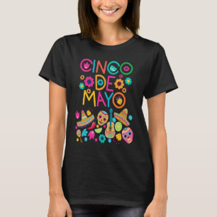 Cinco De Mayo Burritos Mexico Tacos and Avocado T-Shirt