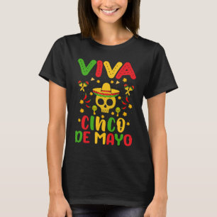 Cinco De Mayo Burritos  Mexico Tacos and Avocado   T-Shirt