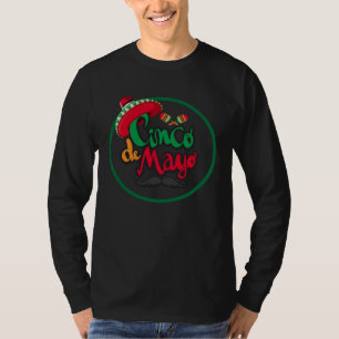 Cinco De Mayo Burritos Mexico Tacos and Avocado T-Shirt