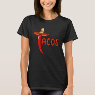 Cinco De Mayo Burritos  Mexico Tacos and Avocado   T-Shirt