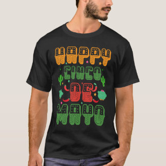 Cinco De Mayo Burritos  Mexico Tacos and Avocado   T-Shirt