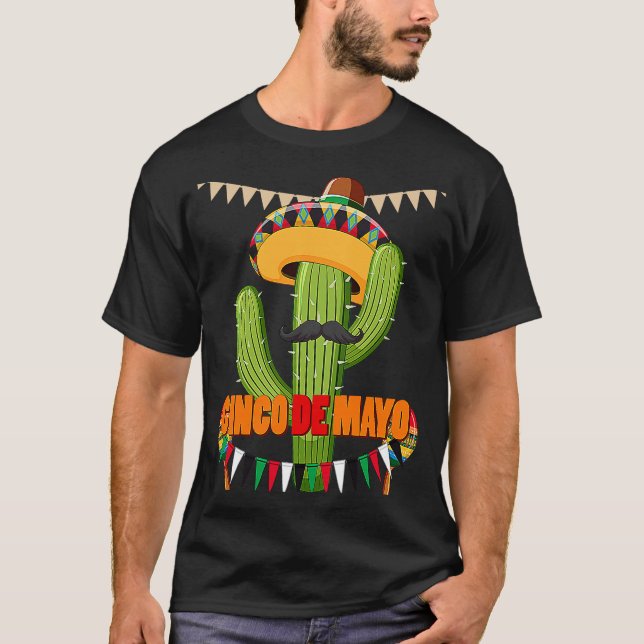 Cinco De Mayo Burritos  Mexico Tacos and Avocado   T-Shirt (Front)