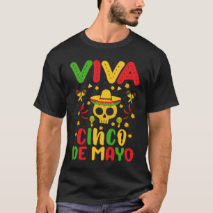 Cinco De Mayo Burritos  Mexico Tacos and Avocado   T-Shirt