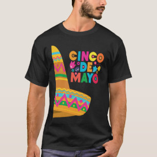 Cinco De Mayo Burritos  Mexico Tacos and Avocado   T-Shirt