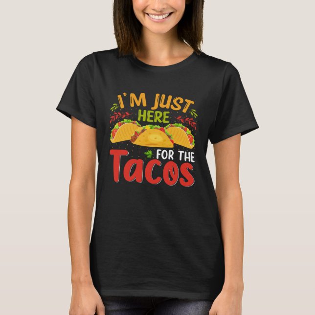 Cinco De Mayo Burritos  Mexico Tacos and Avocado   T-Shirt (Front)