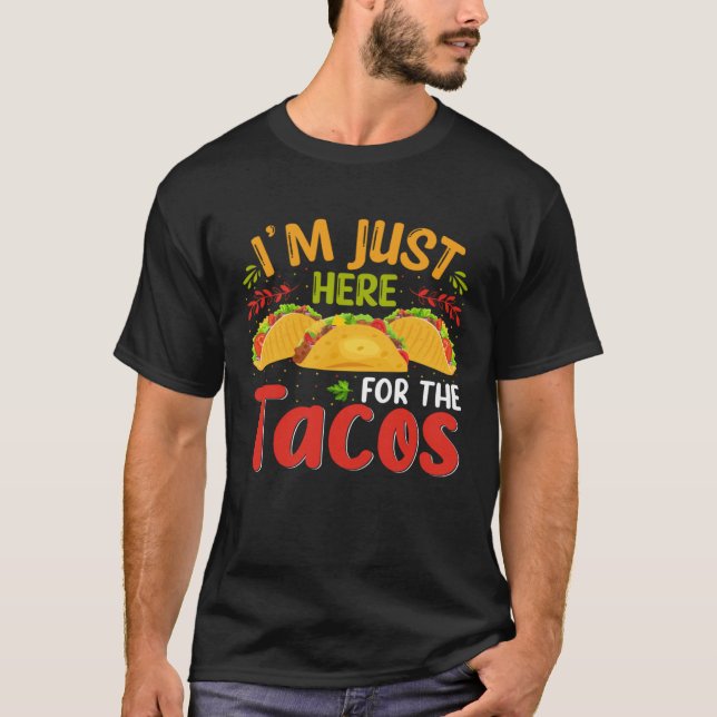 Cinco De Mayo Burritos  Mexico Tacos and Avocado   T-Shirt (Front)