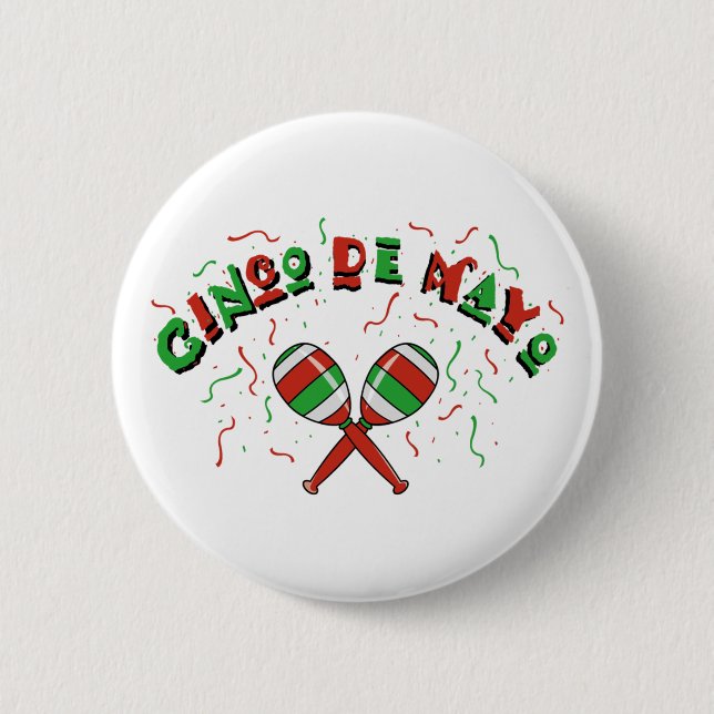 Cinco de Mayo button (Front)