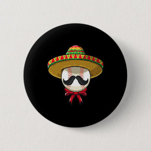 Cinco De Mayo Bysebyll Mexican Sombrero  6 Cm Round Badge
