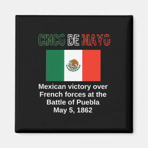 Cinco De Mayo Byttle Of Puebla May 5 Mexican Cinco Magnet