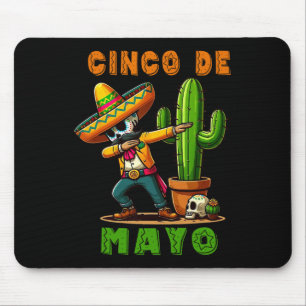 Cinco De Mayo Cactus Mexican Poncho Sombrero Hat B Mouse Mat