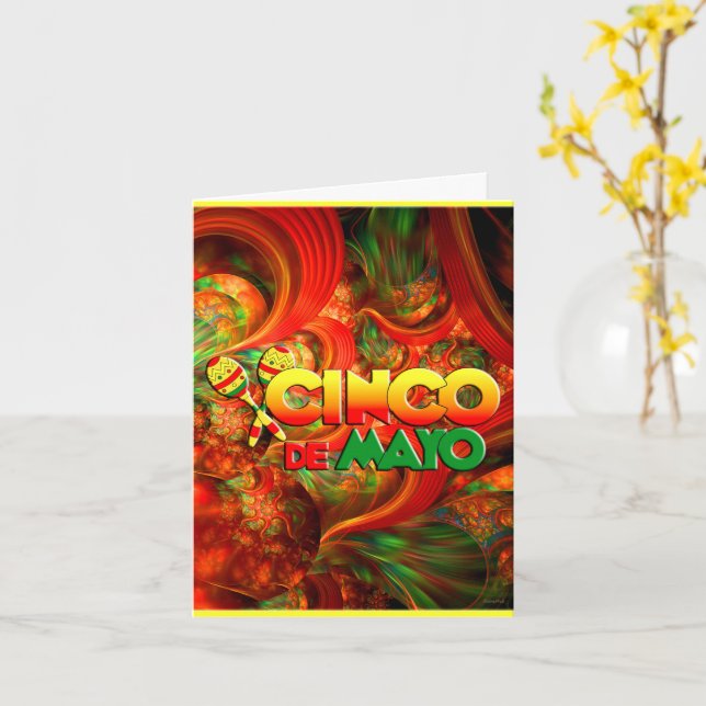 Cinco de Mayo Card (Yellow Flower)