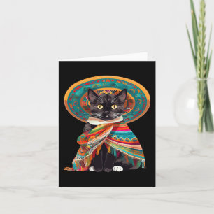 Cinco De Mayo Cat Design For Women Card