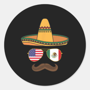 Cinco De Mayo Celebration Mexicano American 2025 Classic Round Sticker