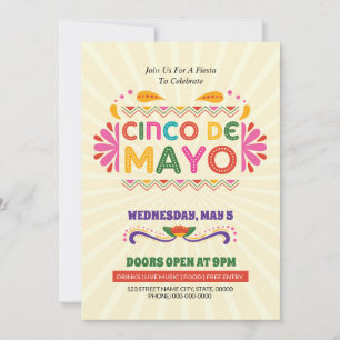 Cinco De Mayo Celebration Party Invitation