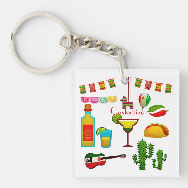 Cinco de Mayo Celebration Thunder_Cove   Key Ring (Front)
