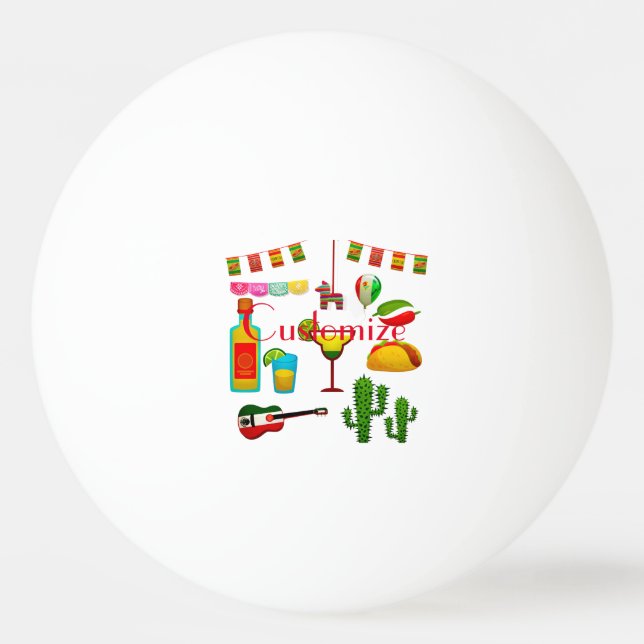 Cinco de Mayo Celebration Thunder_Cove   Ping Pong Ball (Front)
