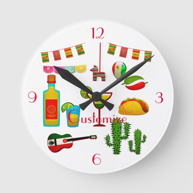 Cinco de Mayo Celebration Thunder_Cove   Round Clock (Front)