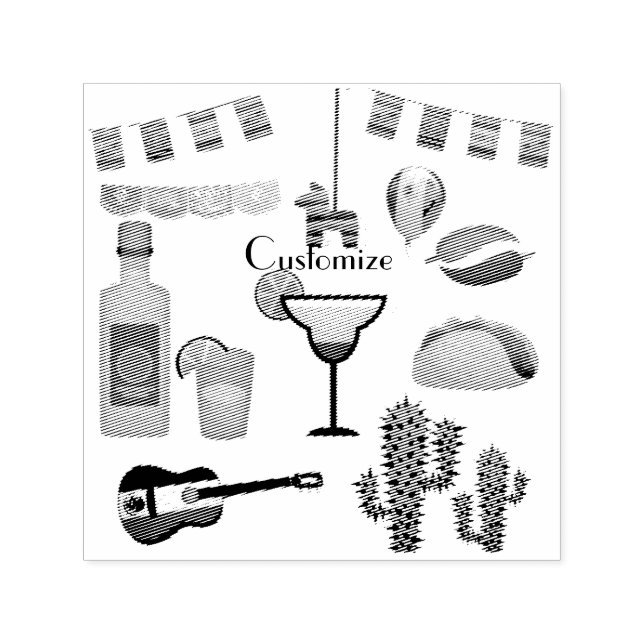 Cinco de Mayo Celebration Thunder_Cove Self-inking Stamp (Design)