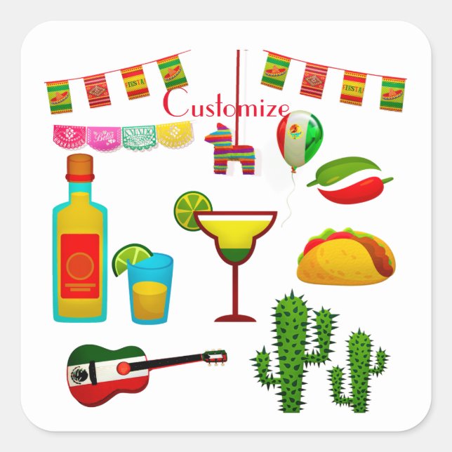 Cinco de Mayo Celebration Thunder_Cove  Square Sticker (Front)