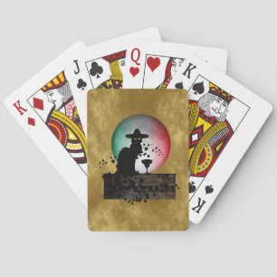 Cinco de Mayo Chat Noir / Gato Negro Playing Cards